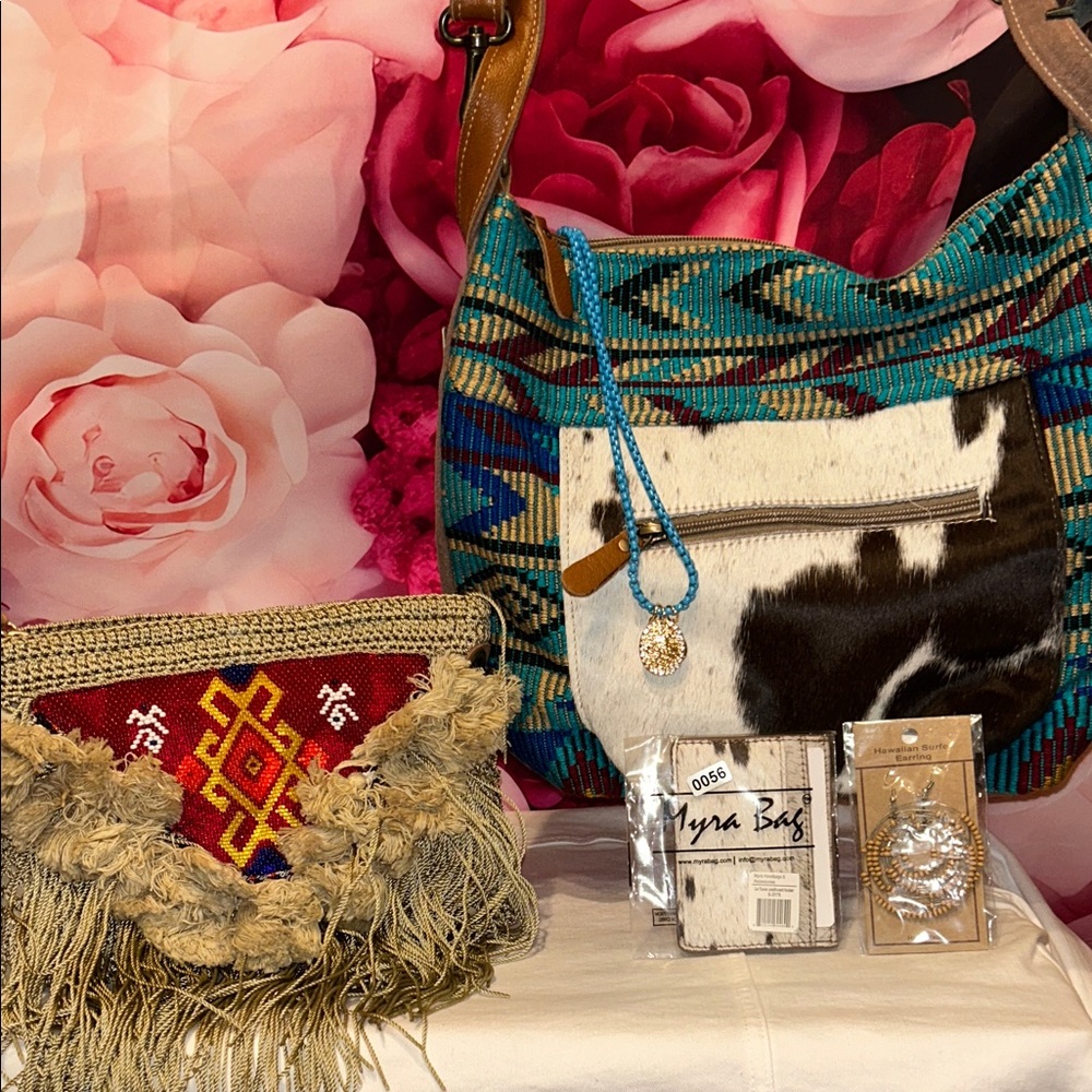 Sam Edelman Red Beaded Fringe Clutch with Gold Trim
